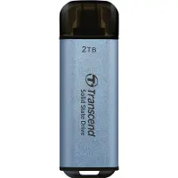 Transcend ESD300, 2 TB, USB Typ-A auf USB Typ-C, USB 3.2 Gen 2x2, 1050 MB/s, Blau