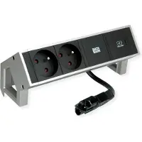 Bachmann Desk2 2Xute 1Xusb C 30W 0,2M Gst18 Inox