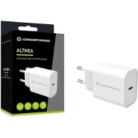 Conceptronic ALTHEA10W 1-Port 25W USB-C PD-PPS-Ladegerät, Drinnen, AC, 3,3 V, Weiß