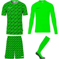 Uhlsport Progressive Torwart Trikot Set Herren - Neongrün / Schwarz