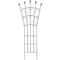 Siena Garden Rankgitter aus Metall anthrazit unterverzinkt 60x156cm