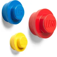 LEGO Wandhaken-Set in Rot, Blau und Gelb