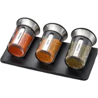 GEFU Gewürzstreuer "X-PLOSION", (Set, 4 tlg.), Präzise Dosierung, langlebige Materialien, platzsparendes Design