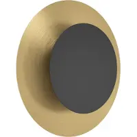 Eglo Wandlampe Tocina Ø 24cm – schwarz mit Gold