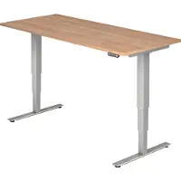 Hjh OFFICE PRO XDSM 19 S - 180 x 80 Nussbaum elektrisch höhenverstellbar