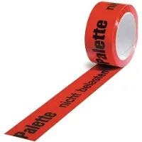 Transpak Warnklebeband PP Palette nicht belasten Länge 66 m, Breite 50 mm rot