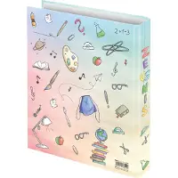 Rnk Zeugnisringbuch "Schooldoodle", 4 Ring-Mechanik, DIN A4, 250 x 315 mm