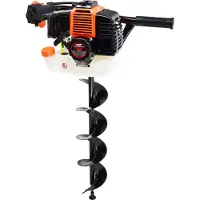 AWTOOLS świder / wiertnica spalinowa do gleby 2,95km 2-suwowa +3 wiertła (100,150,200mm) gd520