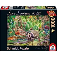 Schmidt Spiele Asiatische Tierwelt, Steve Sundram Wildlife, Puzzle, Erwachsenenpuzzle, 1000 Teile, 59962