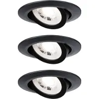 Paulmann 93367, Strahler Oberflächenbeleuchtung, Nicht austauschbare(s) Leuchtmittel, 1 Glühbirne(n), LED, 3000 K, Schwarz