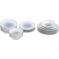 Hermia Concept , GBSRD24Y4R673, Essservices, Tafelservice (24 Teile), Blau, Porzellan, 25 x 25 x 3 cm