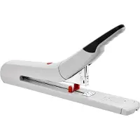 Novus Blockheftgerät B 56XL, für Klammern Typ 23/8, bis zu 170 Blatt, bis zu 100 Klammern, Lademechanik, ABS, Papieranschlag, Vollmetall, grau