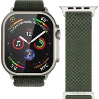 Vonmählen Classic Nylon Loop Armband für Apple Watch | 44/45/46/49 mm - Olive