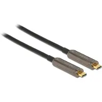 DeLOCK Aktives Optisches USB-C Video Kabel 4K 60 Hz 30 m, DisplayPort