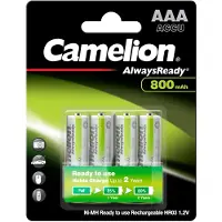 Camelion NI-MH Always Ready HR03 / AAA / 800mAh / BP4