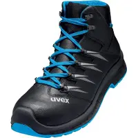 Uvex 2 trend, Männlich, Erwachsener, Sicherheitsschuhe, Schwarz, Blau, EN, ESD, S3, SRC, Schnürverschluss