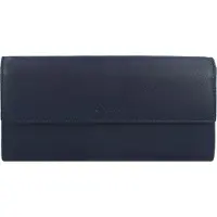 Esquire Leder Geldbörse Viktoria Ladies Long Wallet Navy dunkelblau