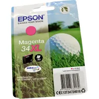 Epson Golf ball 34XL Golfball DURABrite Ultra Single Magenta Tinte, High (L) Yield, Magenta, Tinte auf Pigmentbasis, 10,8 ml, 1 Stück(e), Einzelpackung