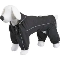Kerbl Schwarz XS Hunderegenmantel - Wetterschutz für kleine Hunde