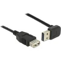 DeLOCK 85185, 0,5 m, USB A, USB A, USB 2.0, Männlich/Weiblich, Schwarz