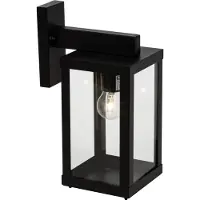 Brilliant Außenwandleuchte Gaia | Outdoorleuchte | Metall/Glas | schwarz | IP44 | 1x E27 max. 60 W