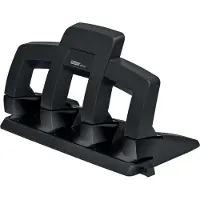 Rapid Locher Supreme Press Less SP34, 4-fach Lochung 80 mm, für 30 Blatt, schwarz/anthrazit