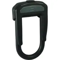 Hiplok D, U-Schloss, Schwarz, Gummi, Stahl, 1,3 cm, Schlüssel