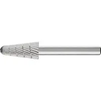 PFERD Frässtift KEL Ø 12 mm Kopflänge 25 mm Schaft-Ø 6 mm HSS Verzahnung 3