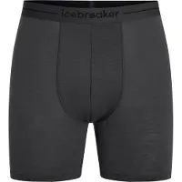 Icebreaker Boxershorts Anatomica Long Herren Black-S