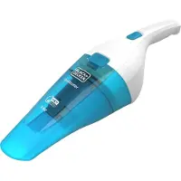 Black & Decker WDC115WA, Trocken&Nass, 540 l/min, Beutellos, Blau, Weiß, 0,385 l, Akku