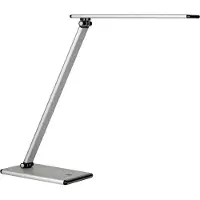Unilux LED-Tischleuchte TERRA, 5 W, 500 lm, 4 Lichtstärken, dreh- und neigbar, faltbar, grau