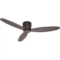 CasaFan ECO PLANO II Smart Deckenventilator 132cm nussbaum - , Eco Plano II, Holz, für Wohnzimmer, Kunststoff, Modern