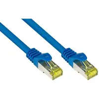 Alcasa electronik , Patchkabel m. Cat.7 Rohkabel, blau 30m