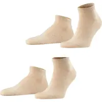 Falke Socken Happy Sneaker Herren Sand Melange (2er-Pack)-Schuhgröße 43 - 46