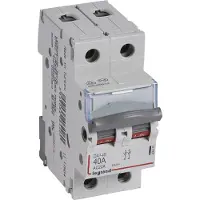Legrand 406446 Lasttrennschalter DX3, 2-polig, 40A 400 VAC, Gebrauchskategorie AC-22A
