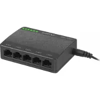 Lanberg DSP1-1005, Unmanaged, Gigabit Ethernet (10/100/1000), Vollduplex
