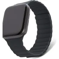 Decoded Silicone Magnetic Traction Strap Lite für Apple Watch Series 1-10 / SE / Ultra (2) - 42/44/45/46/49 mm - Charcoal