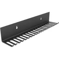 DeLOCK Cable holder 318 x 65 mm for wall mounting black, Kabelhalter, Wand, Metall, Schwarz