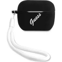 GUESS Erraten Guacaplsvsbw Airpods Pro Abdeckung Czarno Biay/Schwarz Weiss Silikon Vintage