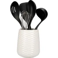 KitchenAid Komplettes Kochset - 6-teilig - mit Topf - Kochgeschirr - Spateln und Schneebesen -