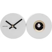 Karlsson - Kuckucksuhr Duo Cuckoo - Weiß - 26x13x7,2cm