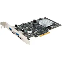 EXSYS GmbH 4 Port USB 3.2 Gen2 PCIe (x4) Karte mit 2x A- und 2x C Anschluss (Asmedia)