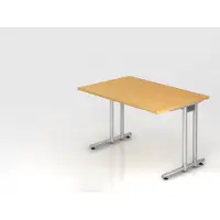 Hjh OFFICE PRO NANO 12 S - 120 x 80 Buche/Silber