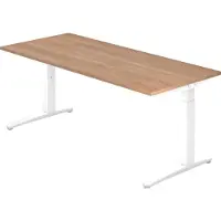 Hjh OFFICE PRO XTRA XB 19 WW - 180 x 80 Nussbaum höhenverstellbar