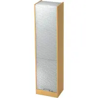 Hjh OFFICE PRO SIGNA R50 CE - Buche/Silber Rollladenschrank 5 OH Chromgriff Metall