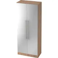 Hjh OFFICE PRO SIGNA G 7100 RE - Nussbaum/Silber 5 OH Schrank Relinggriff Kunststoff