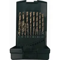Projahn Spiralbohrer-Set BASIC, HSS-Co, 19-teilig, Ø 1–10 mm / 0,5 mm Schritte, in Kunststoffkassette