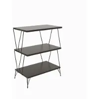 Hannah Home | Beistelltisch Lazandos Grijs Spaanplaat 48x31x75 cm | NADUVI