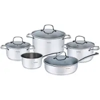 Klausberg 9-Teiliges Topfset Kb-7215 Stahl 18/10