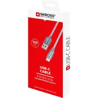 Skross USB Kabel USB-C Cable 3.0 Braiding 1.20m space gray - Kabel - Digital/Daten